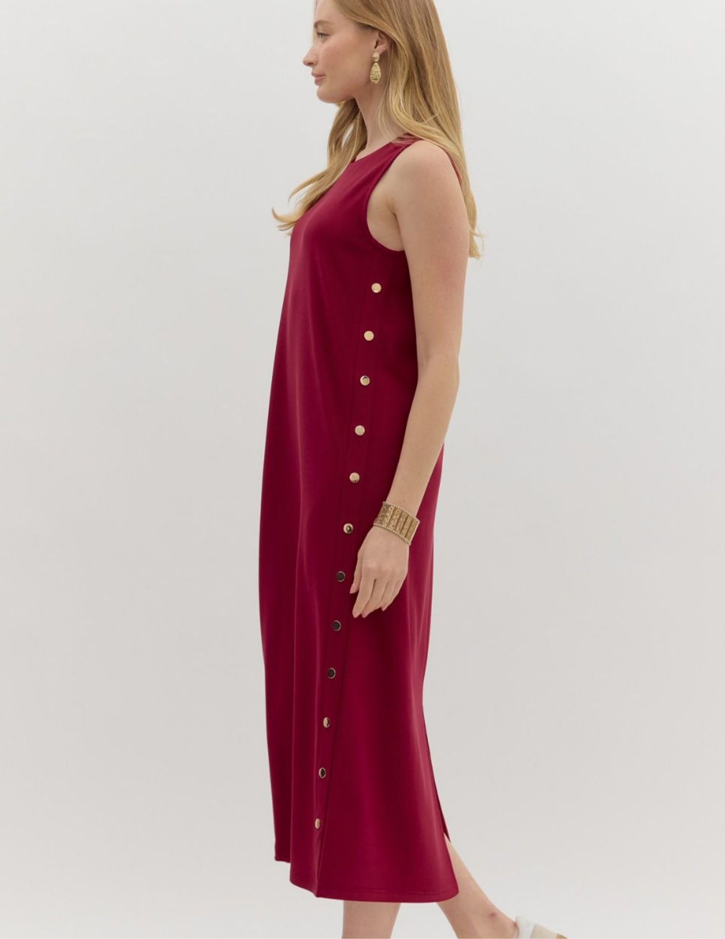 Cherry Pullover Midi Dress - Tres Chic Boutique