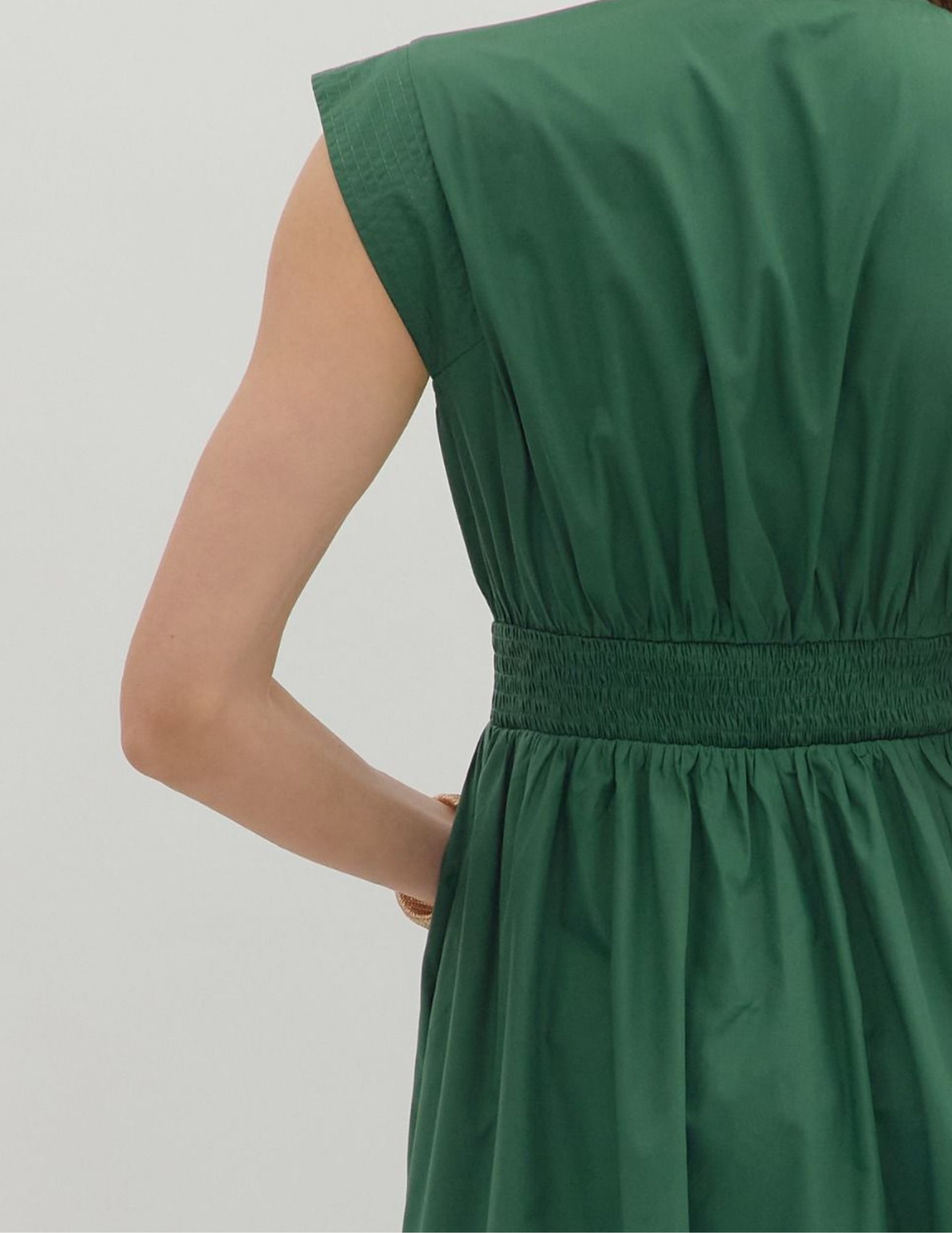 Fall Front Zip Midi Dress- Hunter Green - Tres Chic Boutique