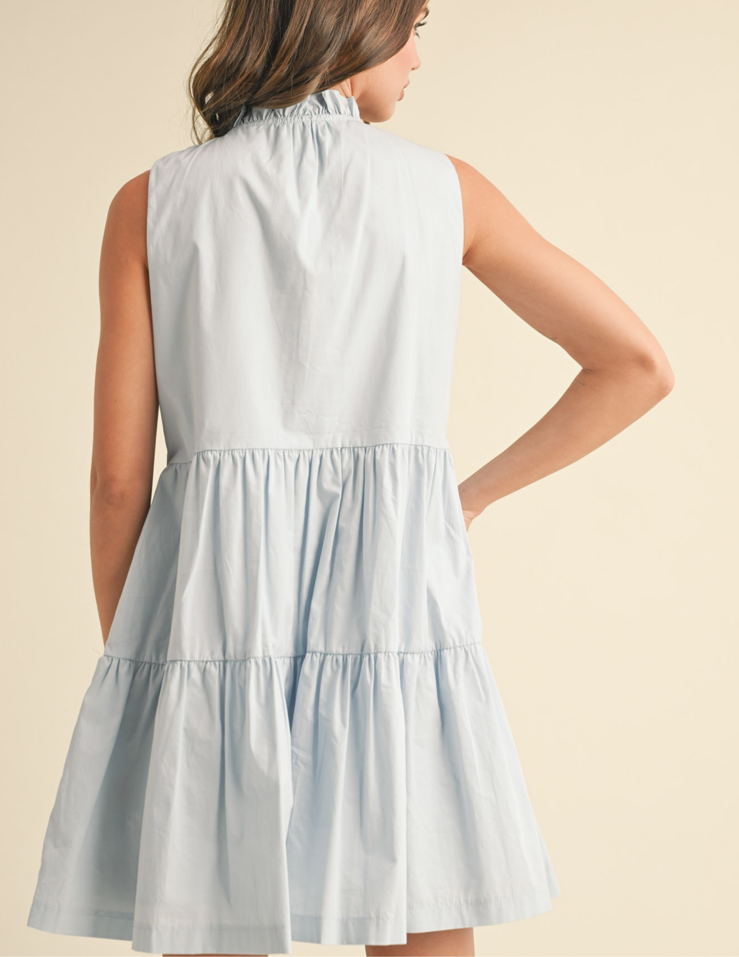Floral Embroidery Tiered Mini Dress - Tres Chic Boutique
