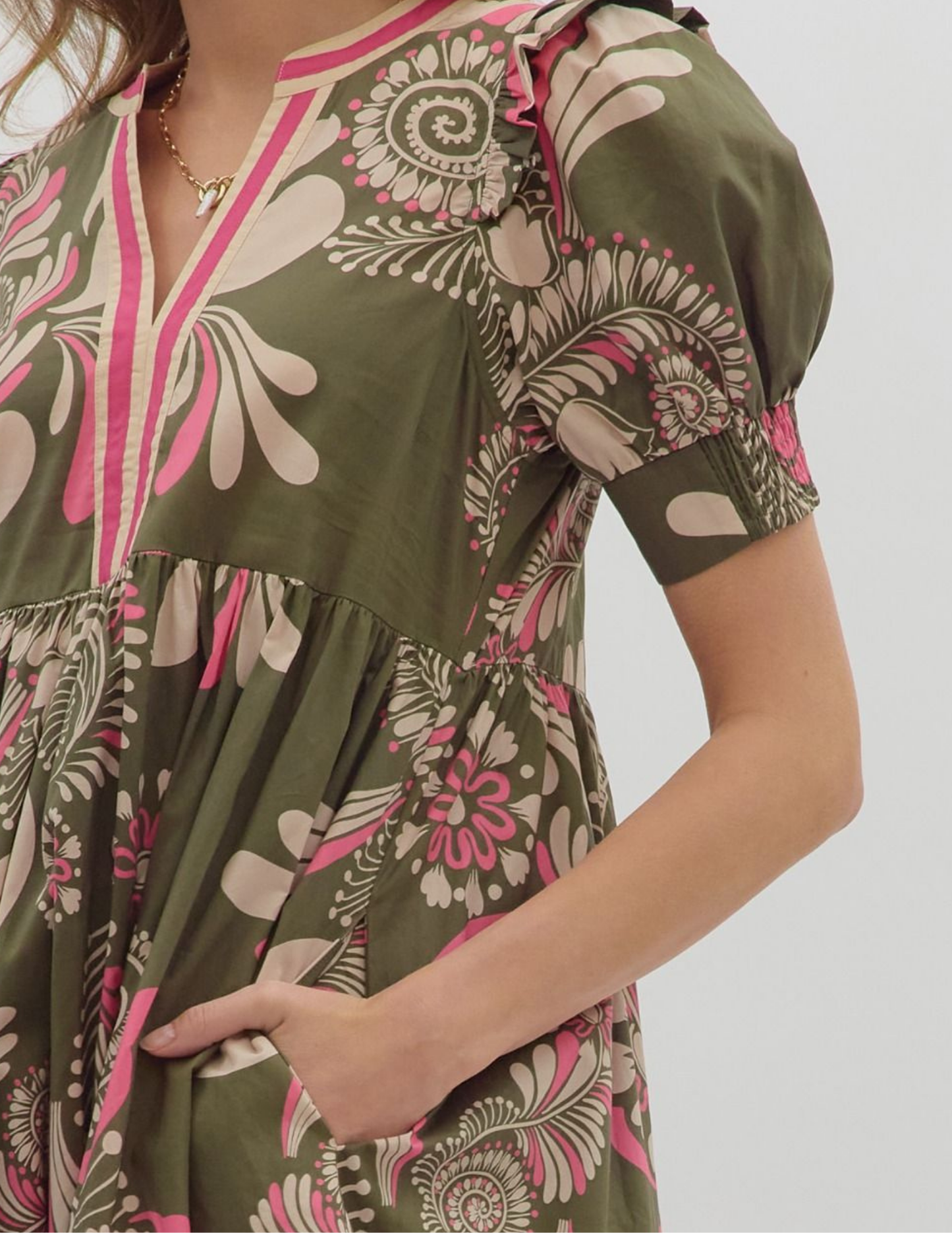 Floral Fall Dress - Tres Chic Boutique