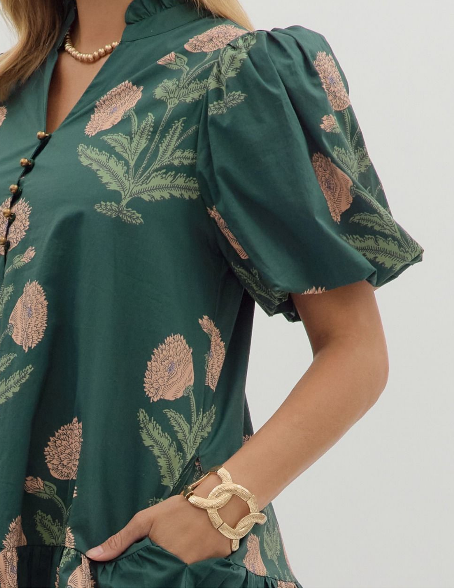 Floral Forest Dress - Tres Chic Boutique