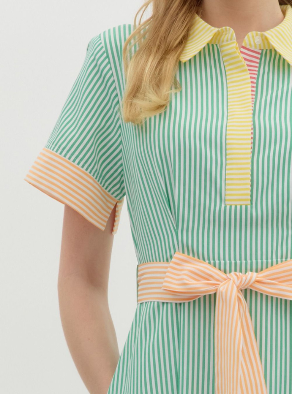 Green Stripe Dress
