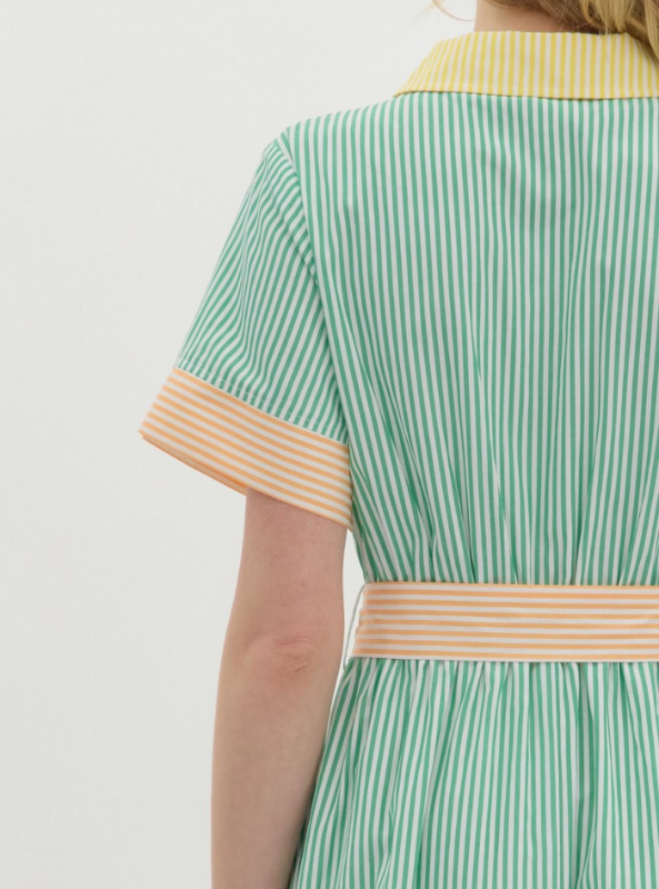 Green Stripe Dress