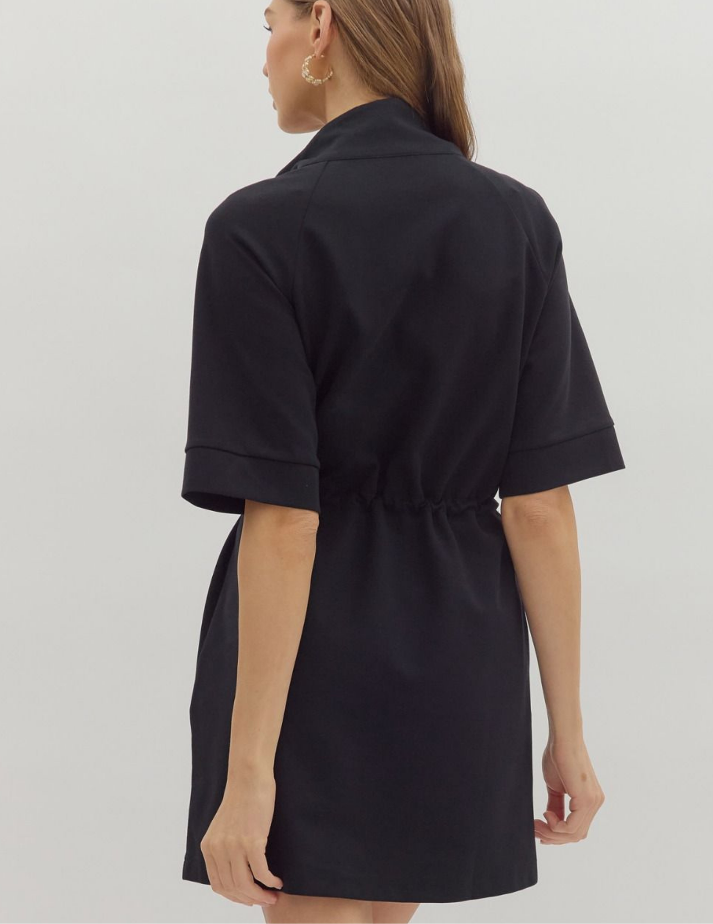 Heather Mini Dress- Black - Tres Chic Boutique
