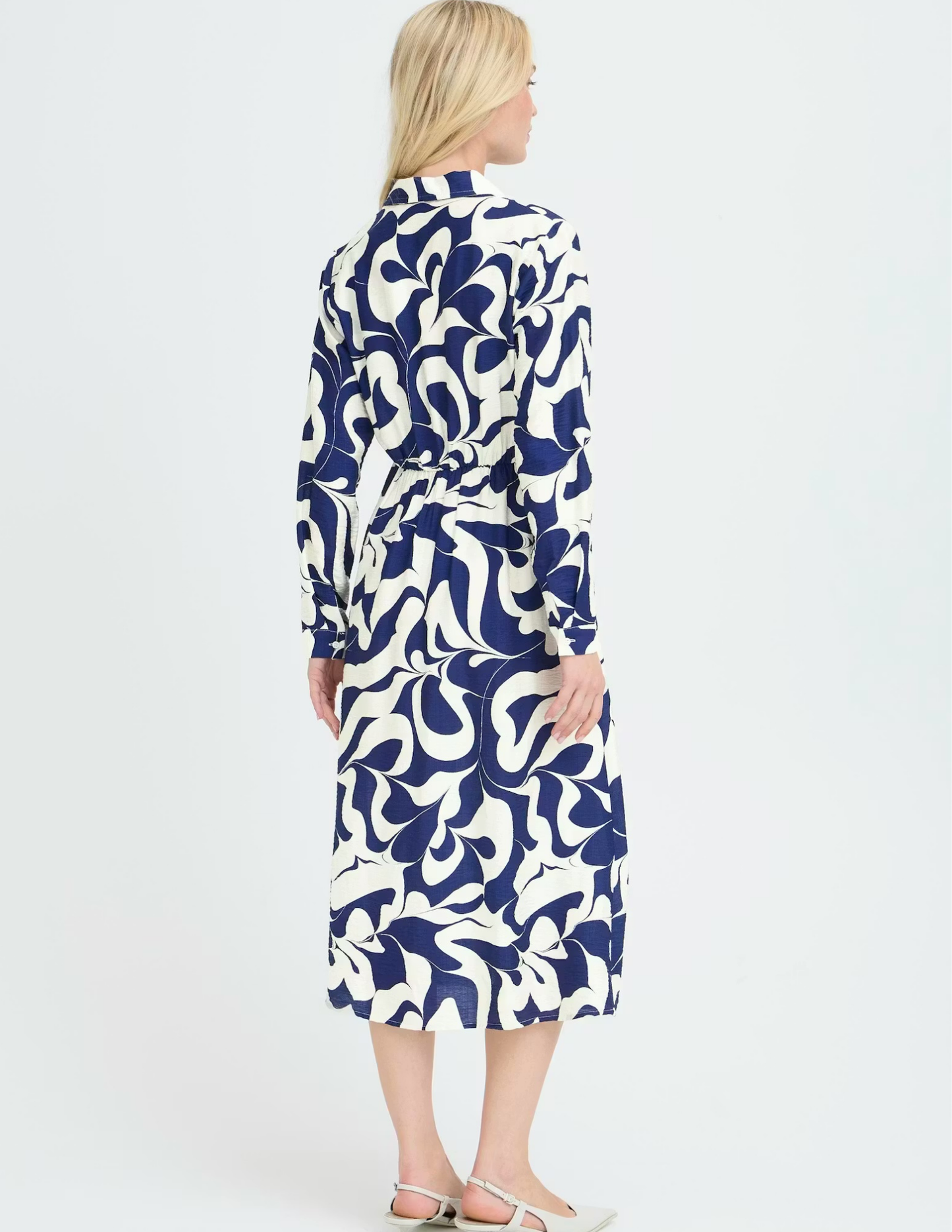 Ikaia Shirt Dress-Navy
