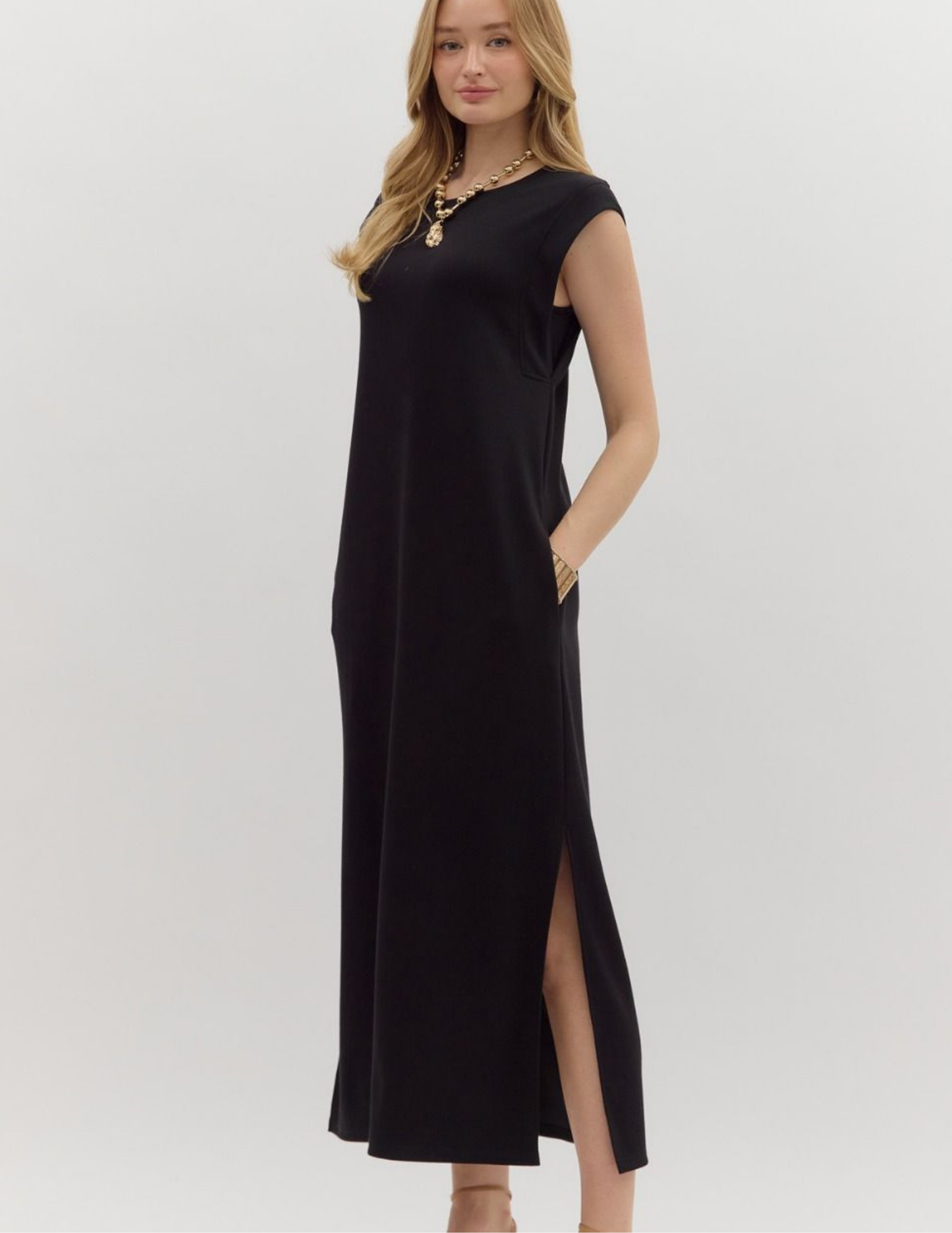 Maxi Dress- Black - Tres Chic Boutique