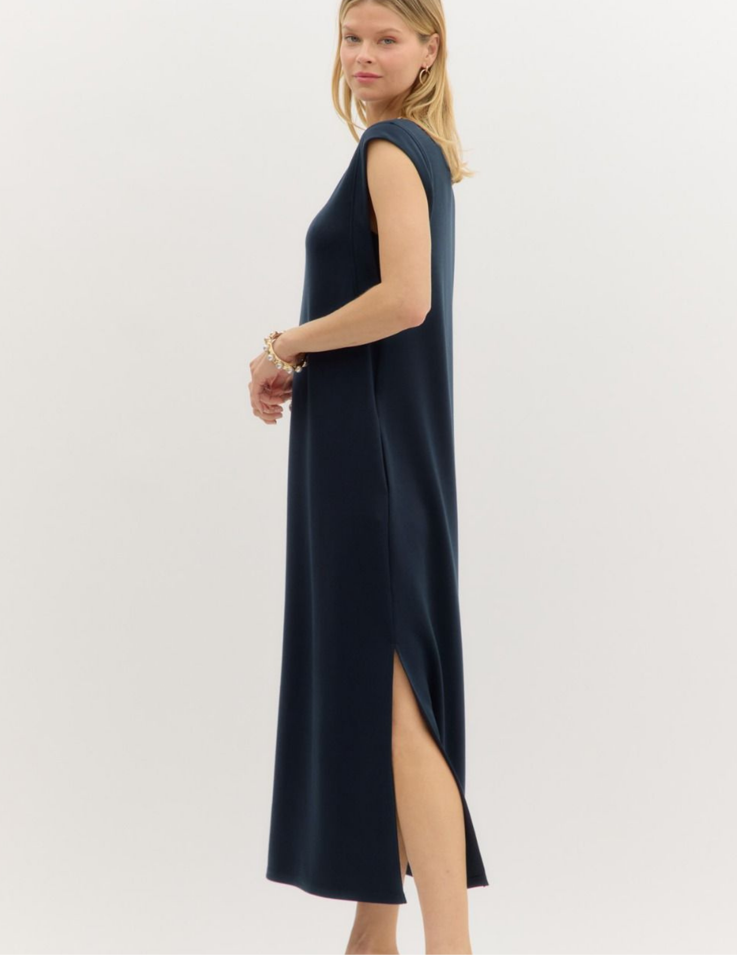 Maxi Dress- Navy - Tres Chic Boutique