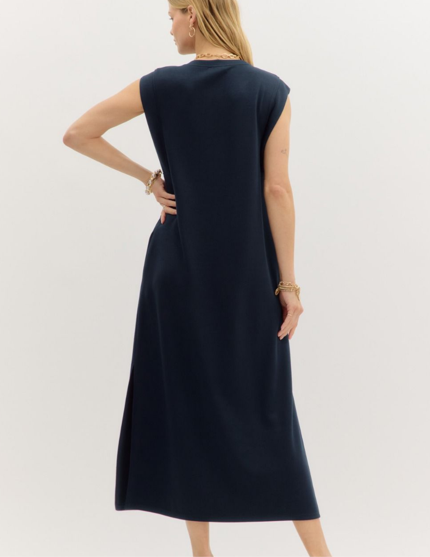 Maxi Dress- Navy - Tres Chic Boutique