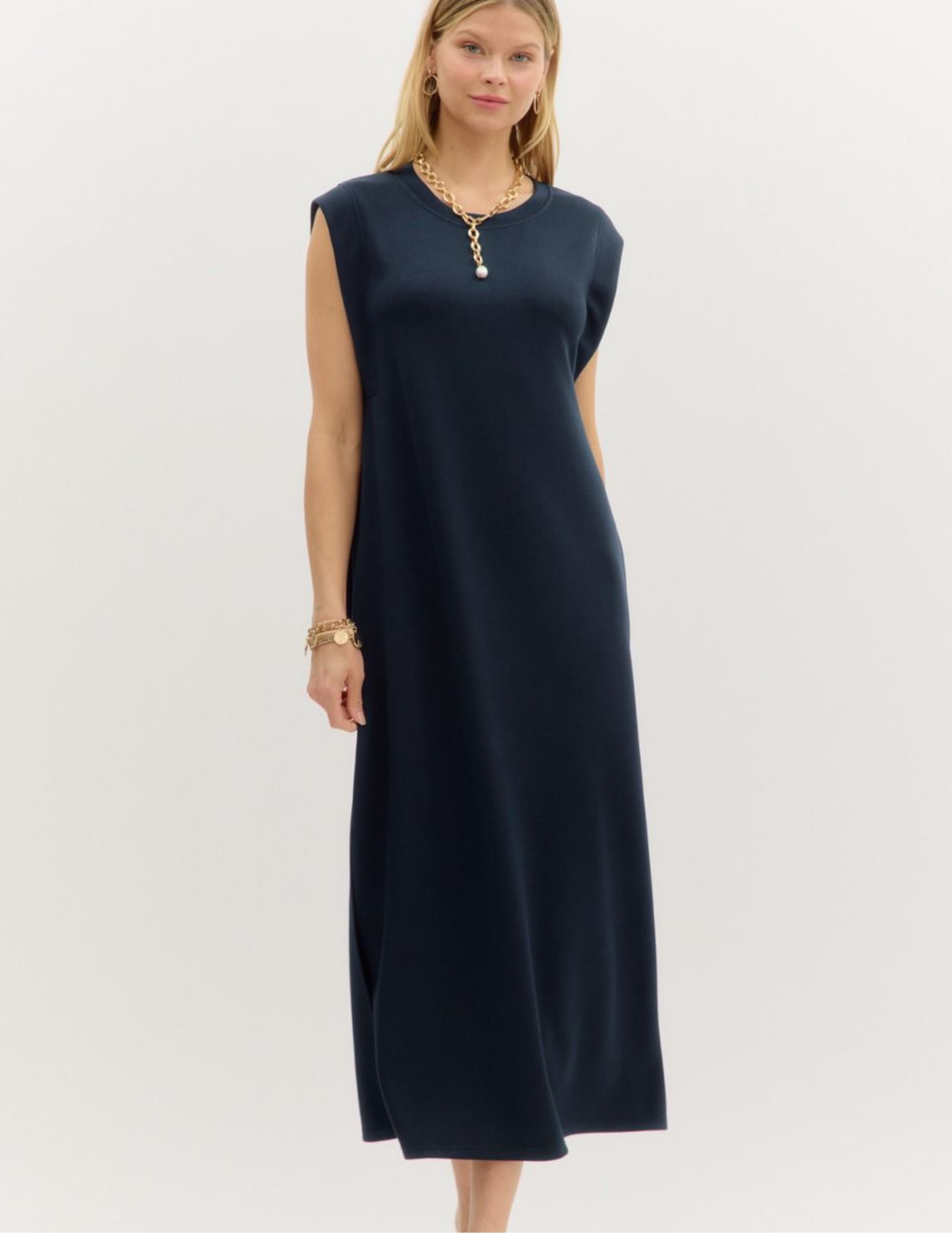 Maxi Dress- Navy - Tres Chic Boutique