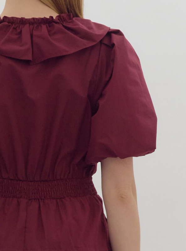 Merlot Wrap Dress - Tres Chic Boutique