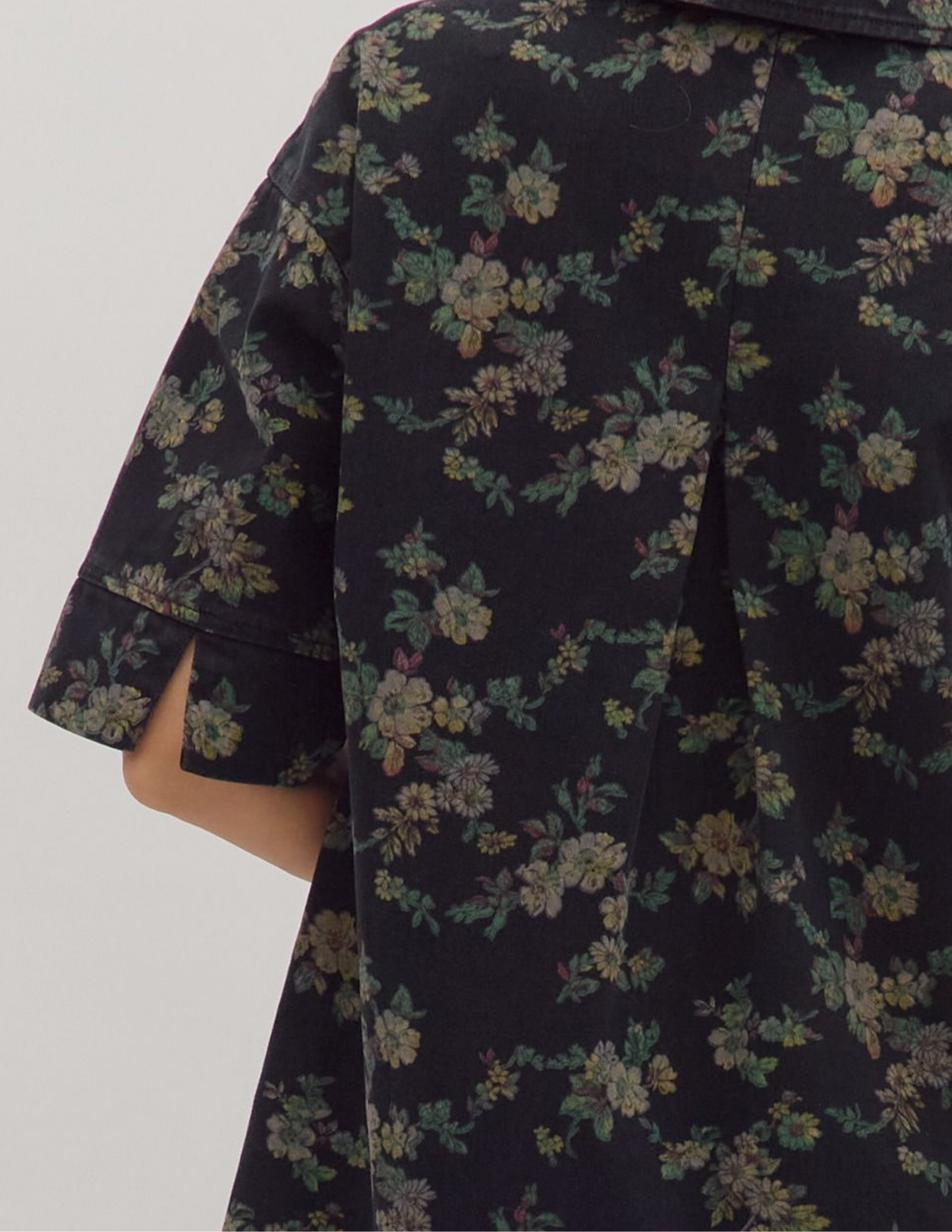 Perfect Fall Floral Dress- Black