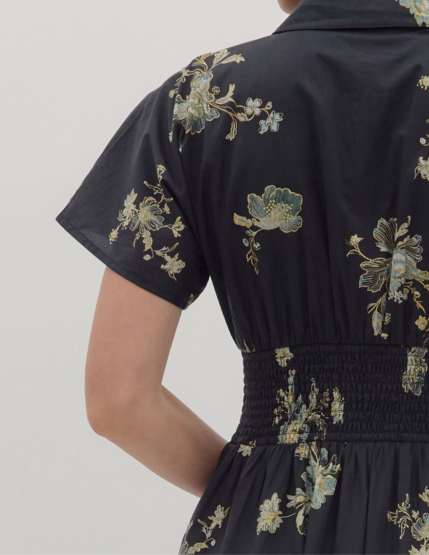 Pretty In Paisley Midi Dress- Black - Tres Chic Boutique