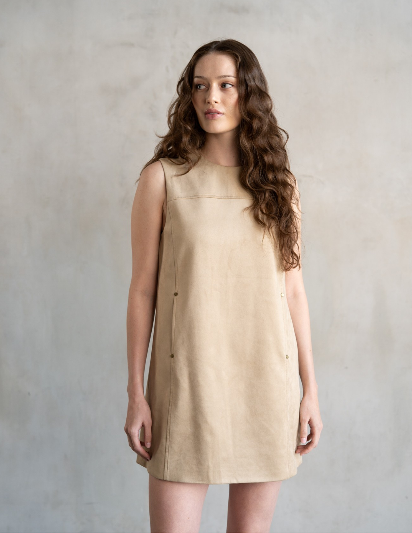 Suede Mini Dress