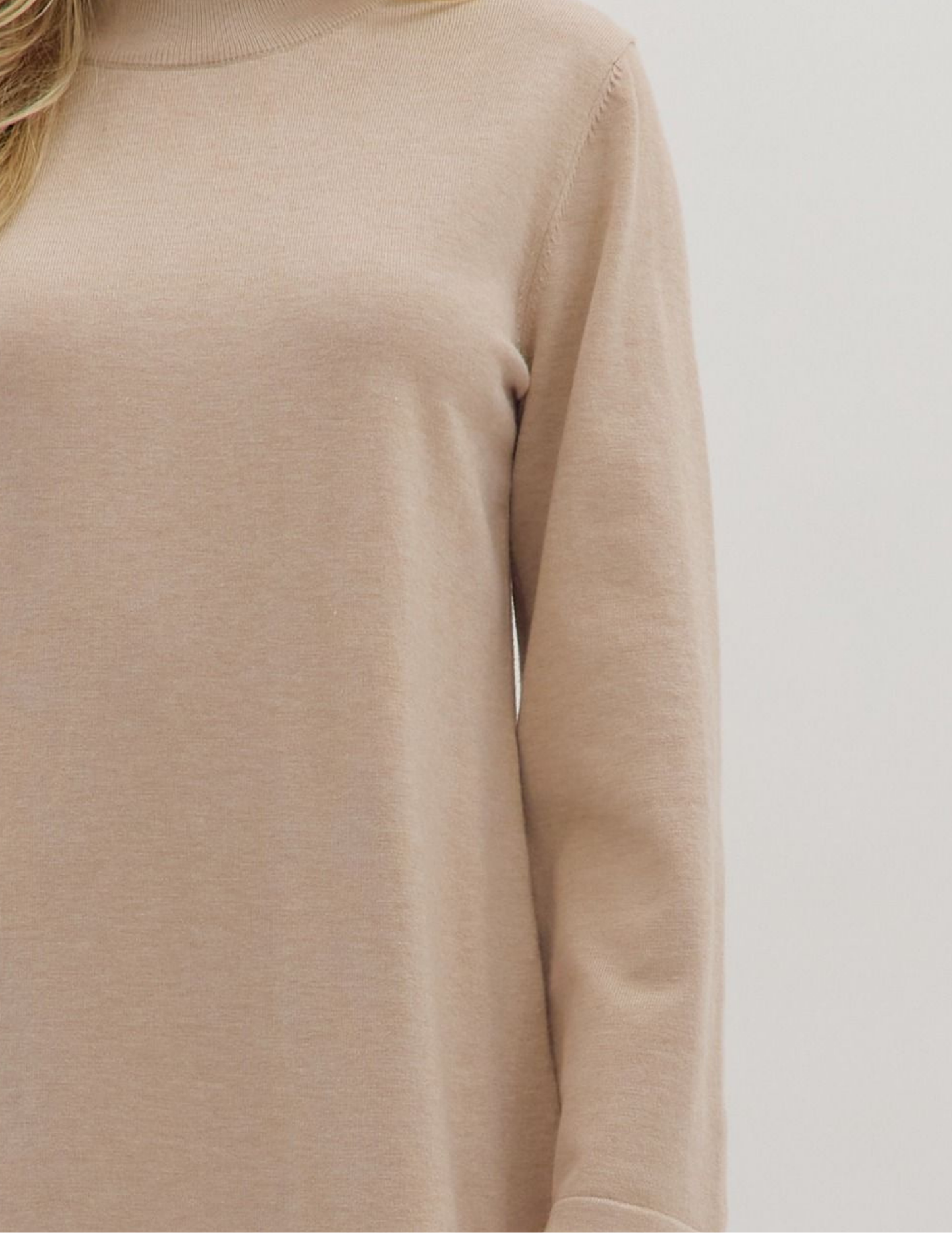 Sweater Dress Midi- Sand