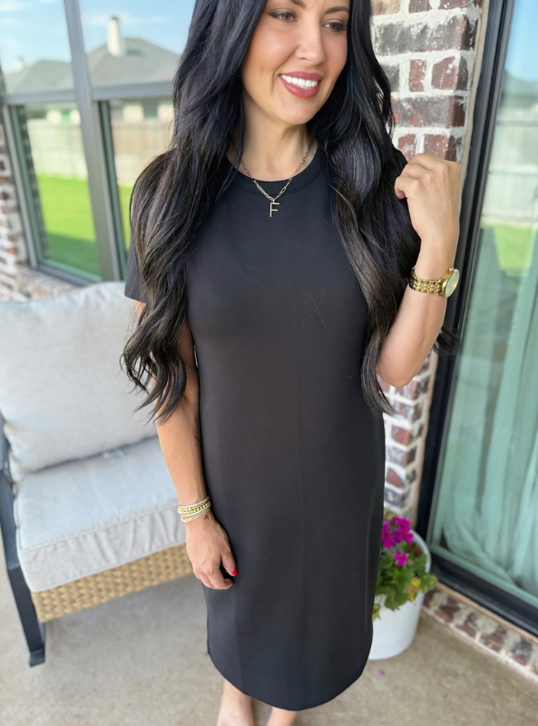Dayton Dress- Black - Tres Chic Boutique