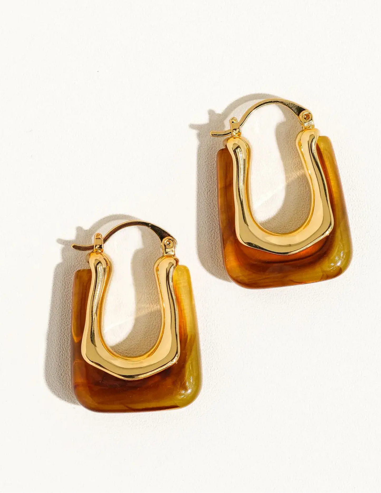 Talia 18K Gold U-Shaped Boho Hoop Earring - Tres Chic Boutique