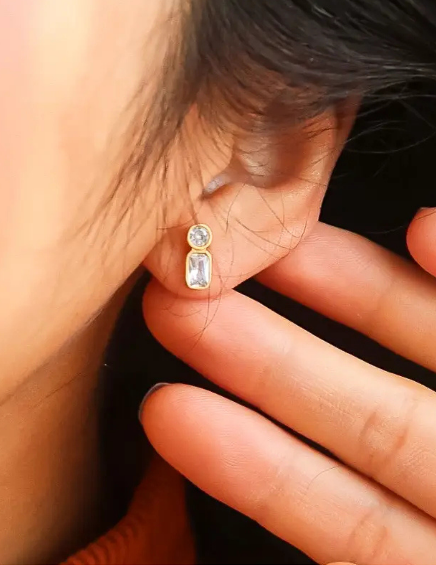 Zaid 18K Gold Non-Tarnish Mini Cz Stud - Tres Chic Boutique