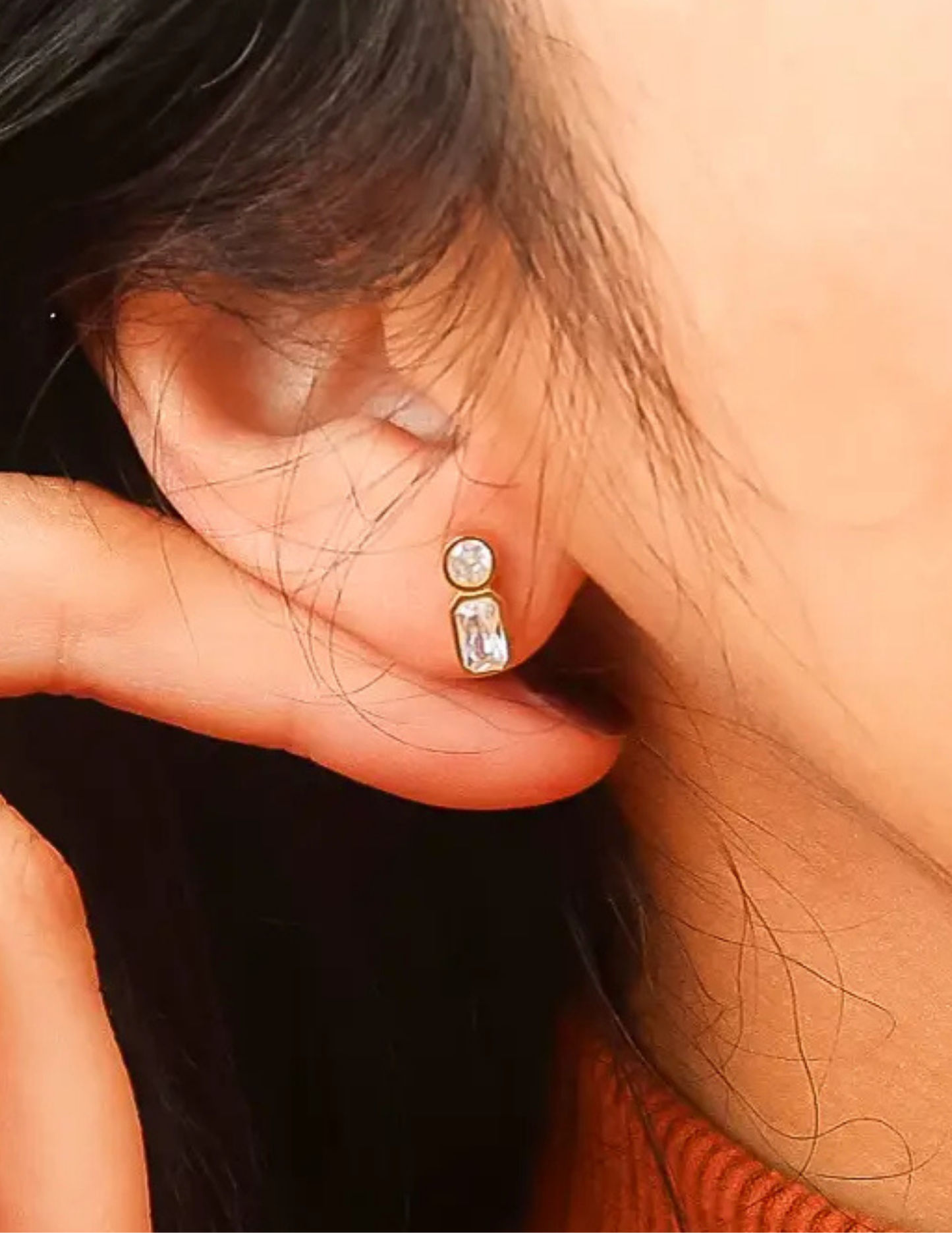 Zaid 18K Gold Non-Tarnish Mini Cz Stud - Tres Chic Boutique