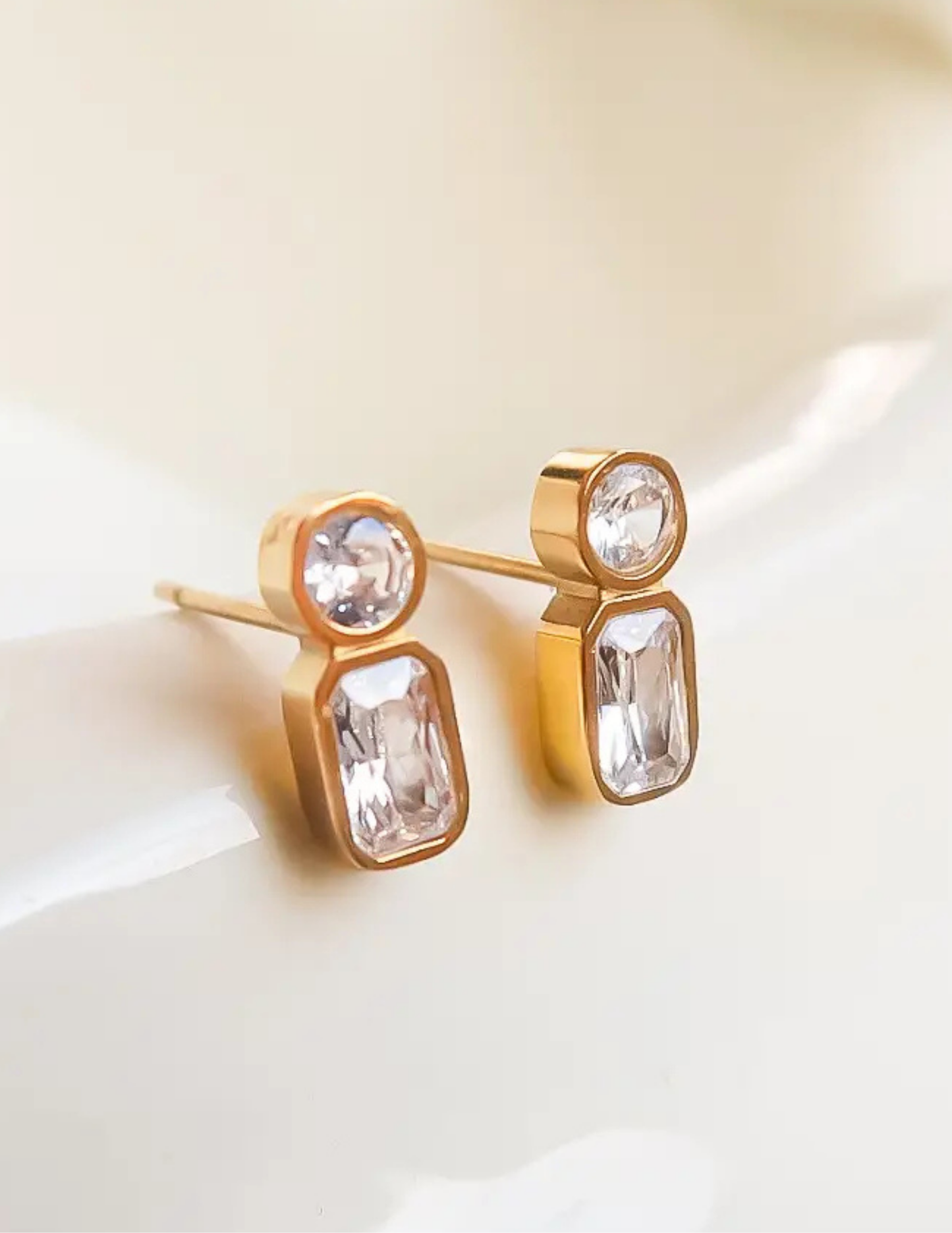 Zaid 18K Gold Non-Tarnish Mini Cz Stud - Tres Chic Boutique