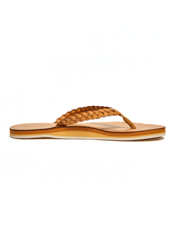Hari Mari- Meadows Braided Flip Flops- Hazelnut - Tres Chic Boutique