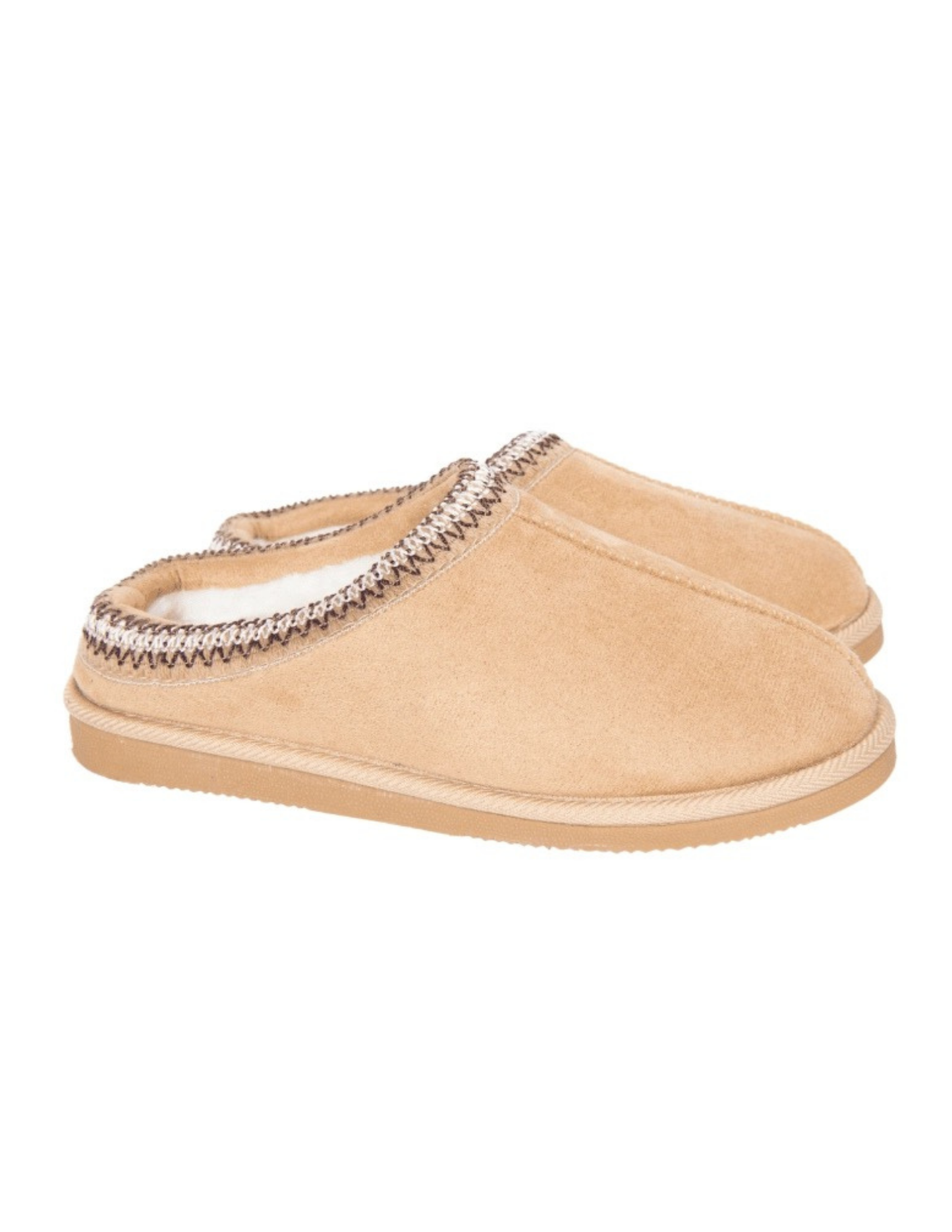 Sand Embroidered Comfy Slippers