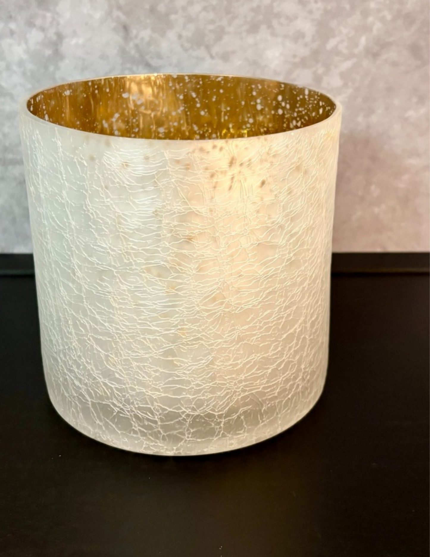 Copper Frosted Vase 6x6"