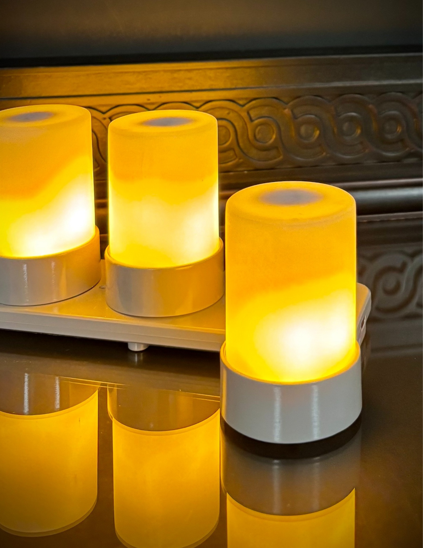 Micro Flame Trio, 1.875"D x 2.75"H