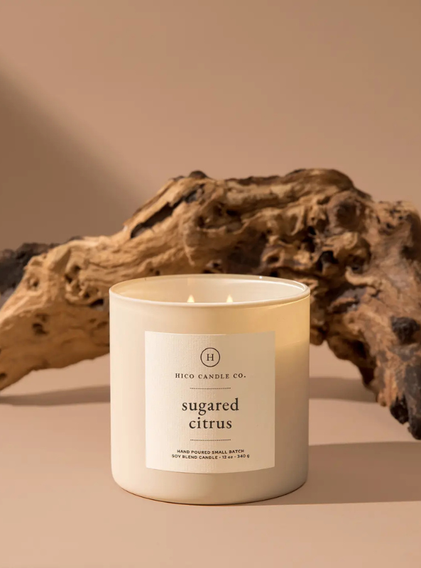 Hico Candle Co. -Sugared Citrus Candle 12oz - Tres Chic Boutique