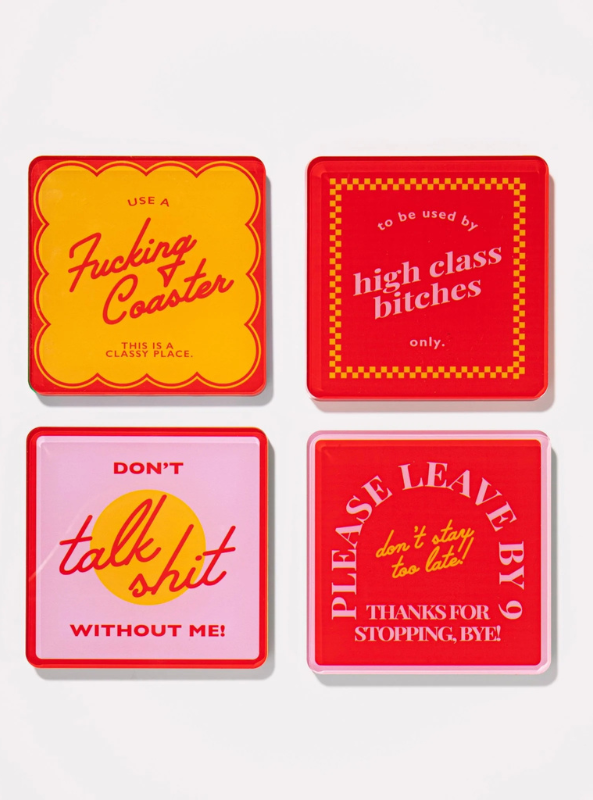 Snarky Red- Set of 4