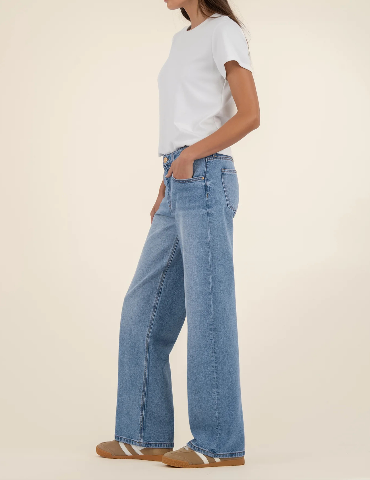 Selena Baggy Low Rise Straight Leg-Bravery