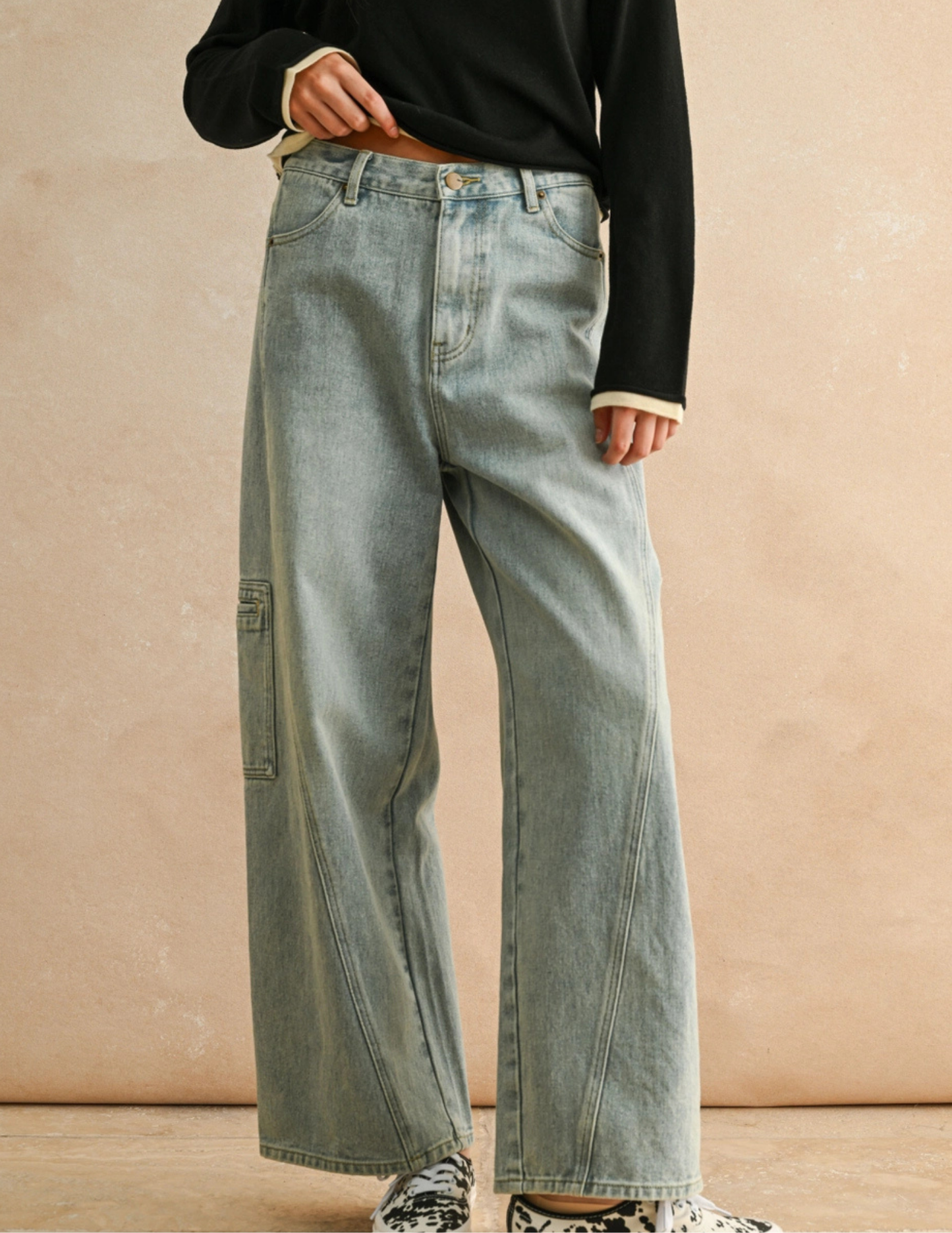 Utility Pocket Denim Jeans