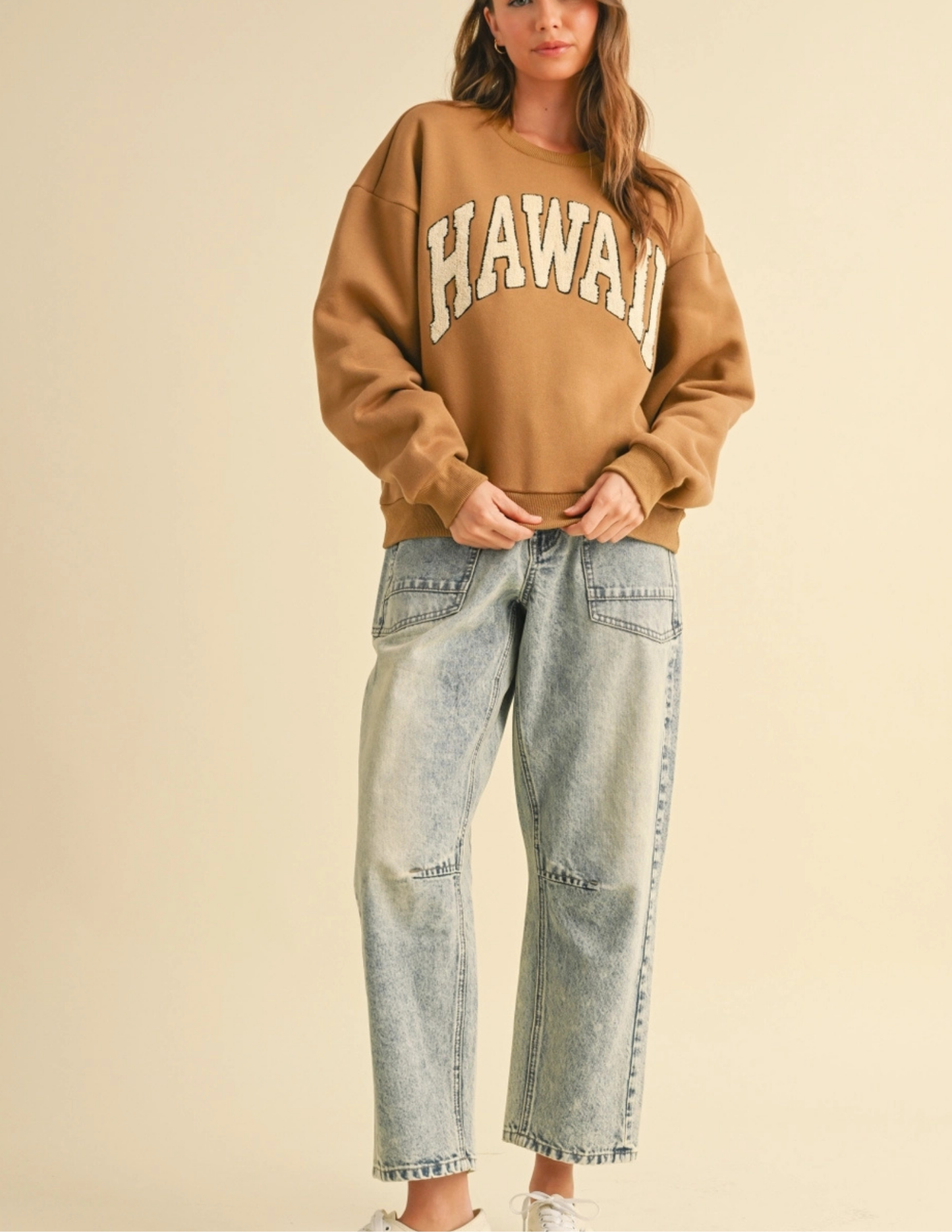 Washed Denim With Tie