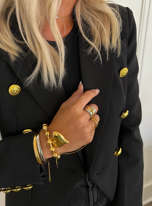 Bubble Heart Bracelet- Gold - Tres Chic Boutique