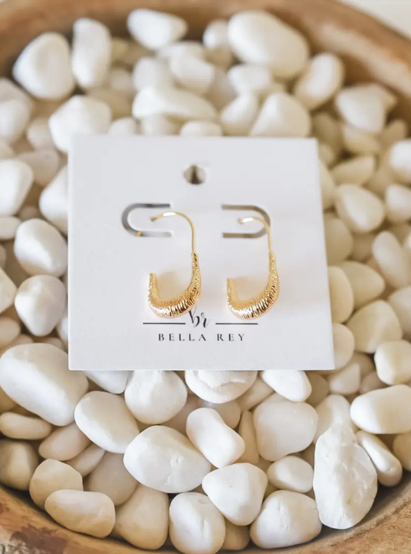 Denise Hoop Earrings - Tres Chic Boutique