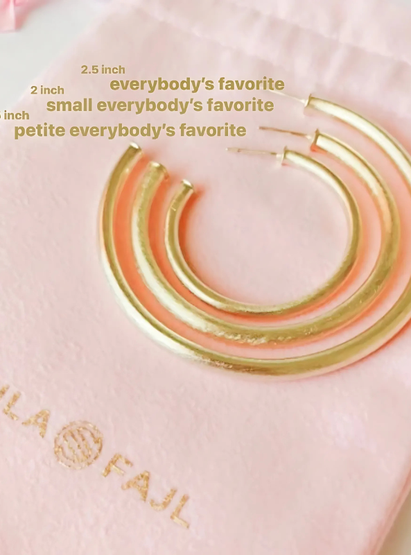 Sheila Fajl- Smaller Everybody's Favorite Hoops - Tres Chic Boutique