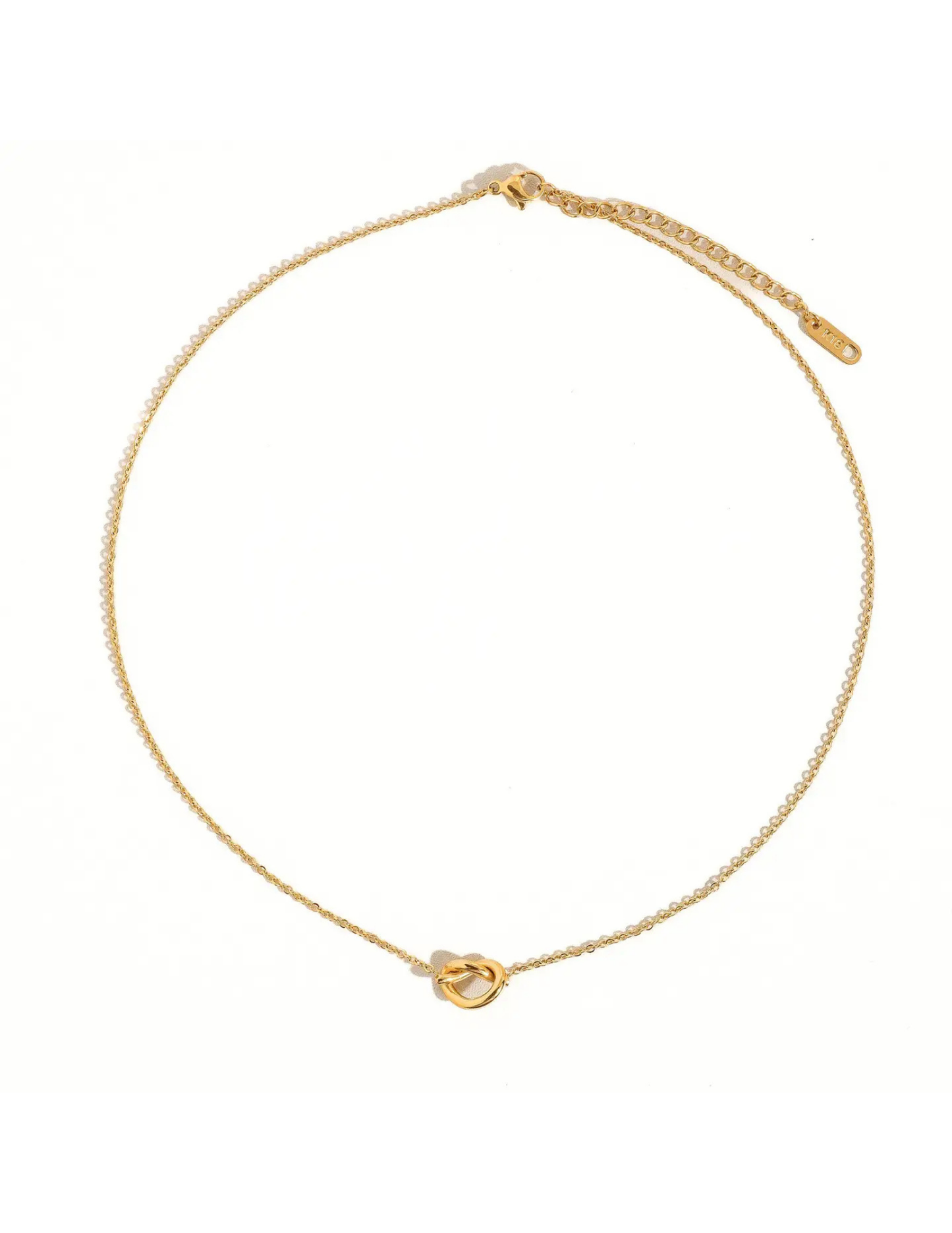 Aimee 18K Gold Petite Heart Non-Tarnish Necklace - Tres Chic Boutique