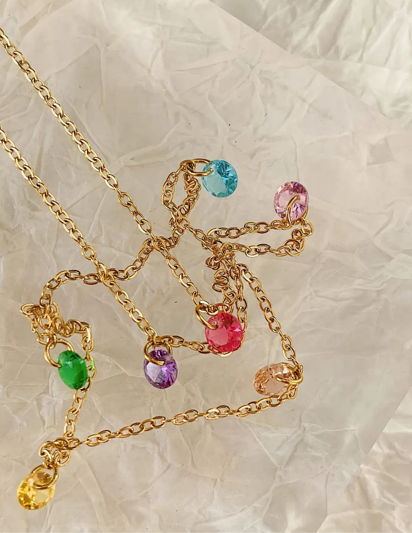 Ariana 18K Non-Tarnish Petite Cz Chain Necklace - Tres Chic Boutique