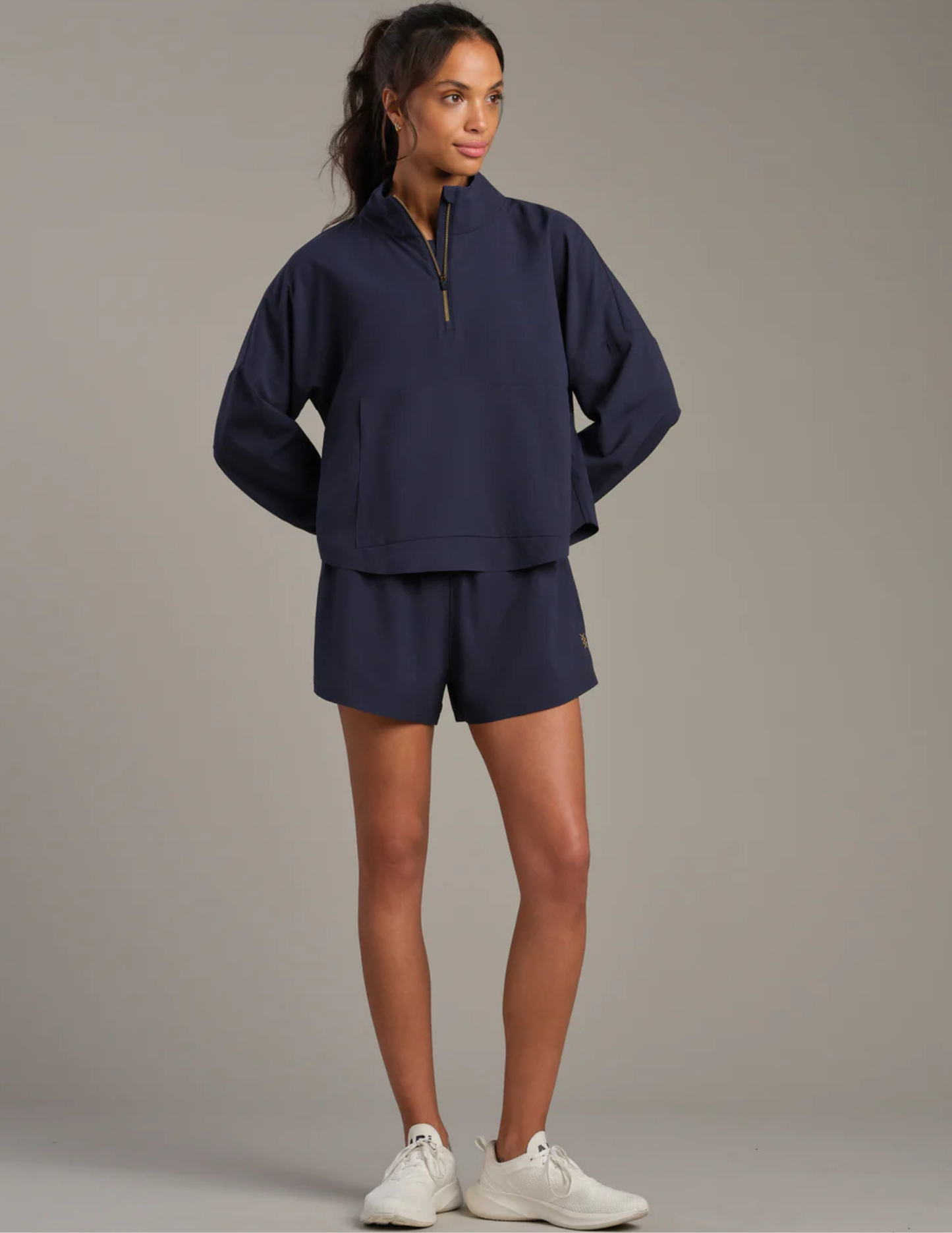 Rhone Apparel- Mirage Anorak- Navy Blue - Tres Chic Boutique