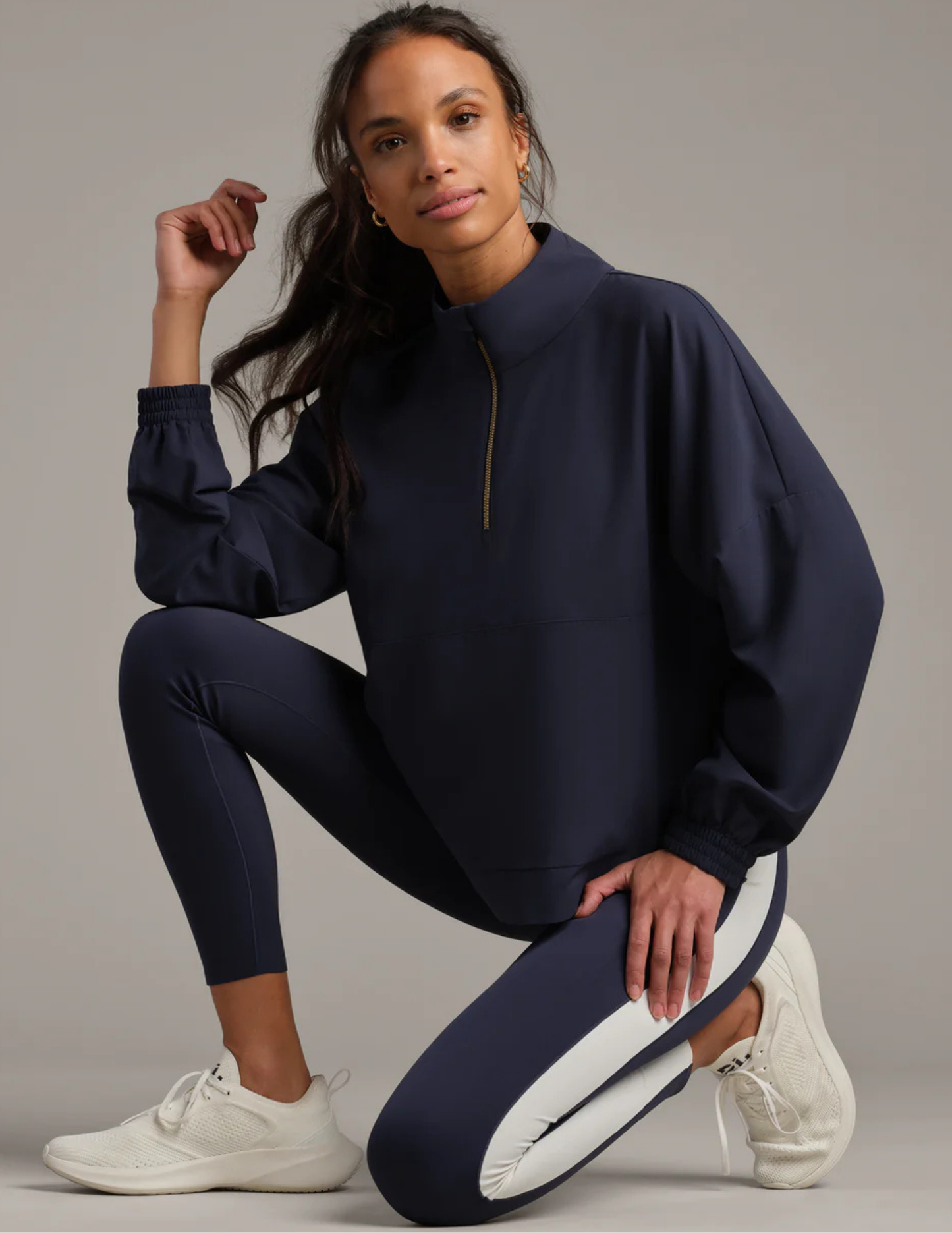 Rhone Apparel- Mirage Anorak- Navy Blue - Tres Chic Boutique