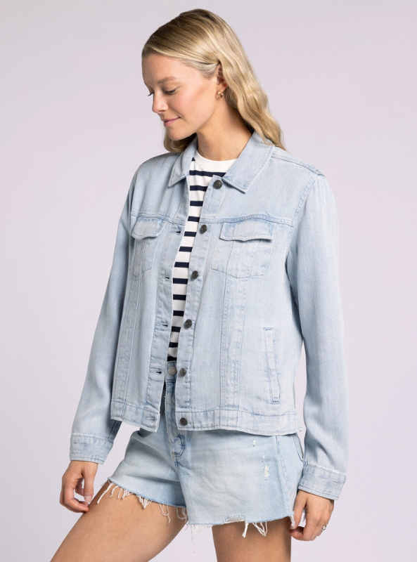 Jackie Jacket- Callie Wash - Tres Chic Boutique