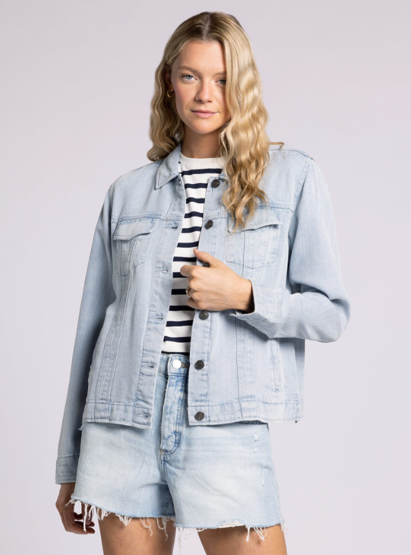 Jackie Jacket- Callie Wash - Tres Chic Boutique