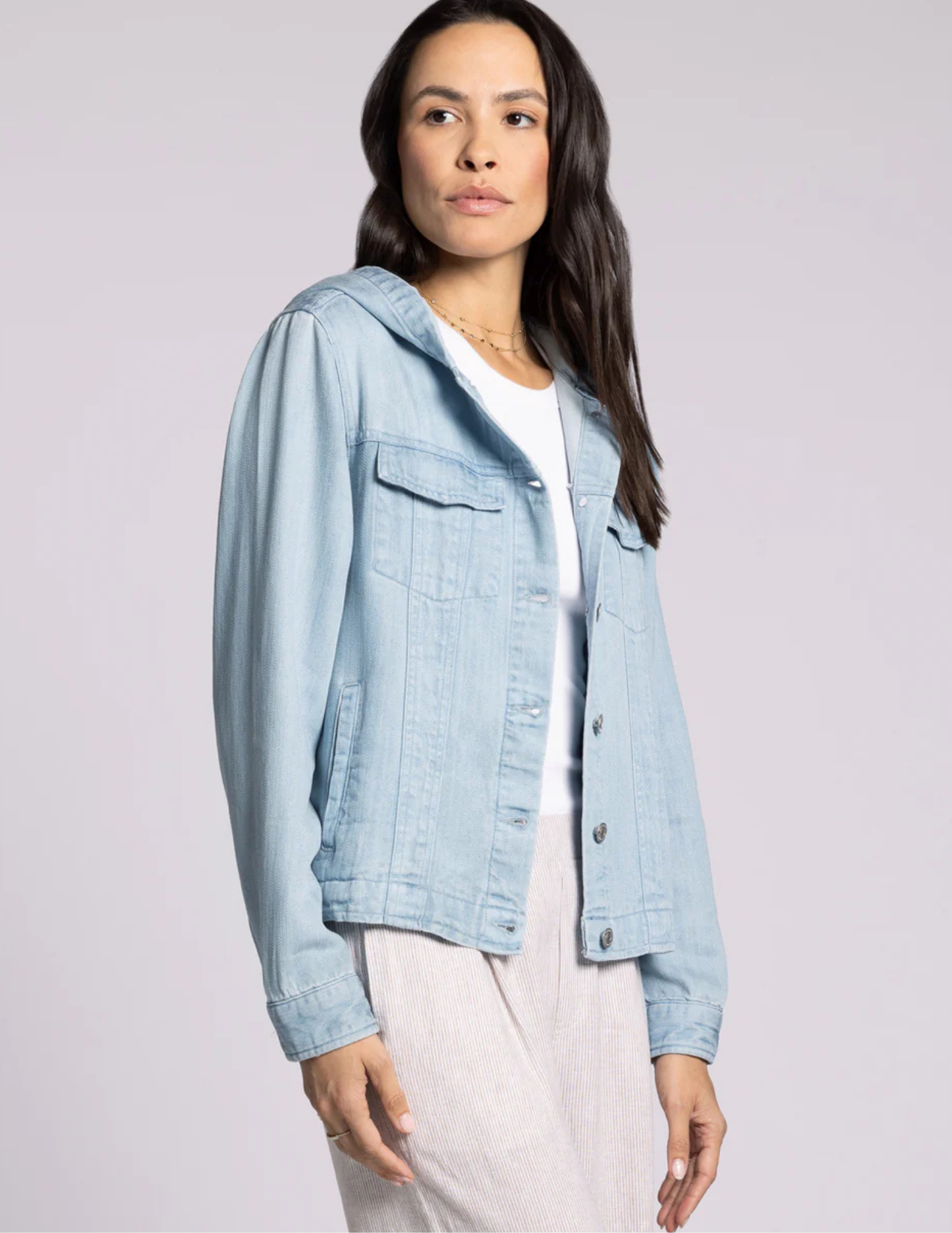 Jackie Hooded Jacket- Sun Wash