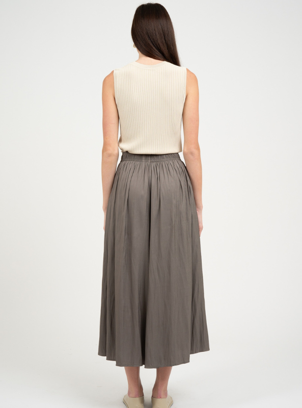 Olive Lightweight Wide Leg Palazzo Pants - Tres Chic Boutique