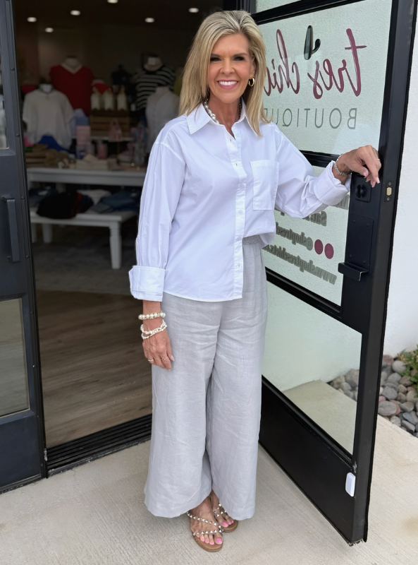 Smocking Waist Pants - Tres Chic Boutique