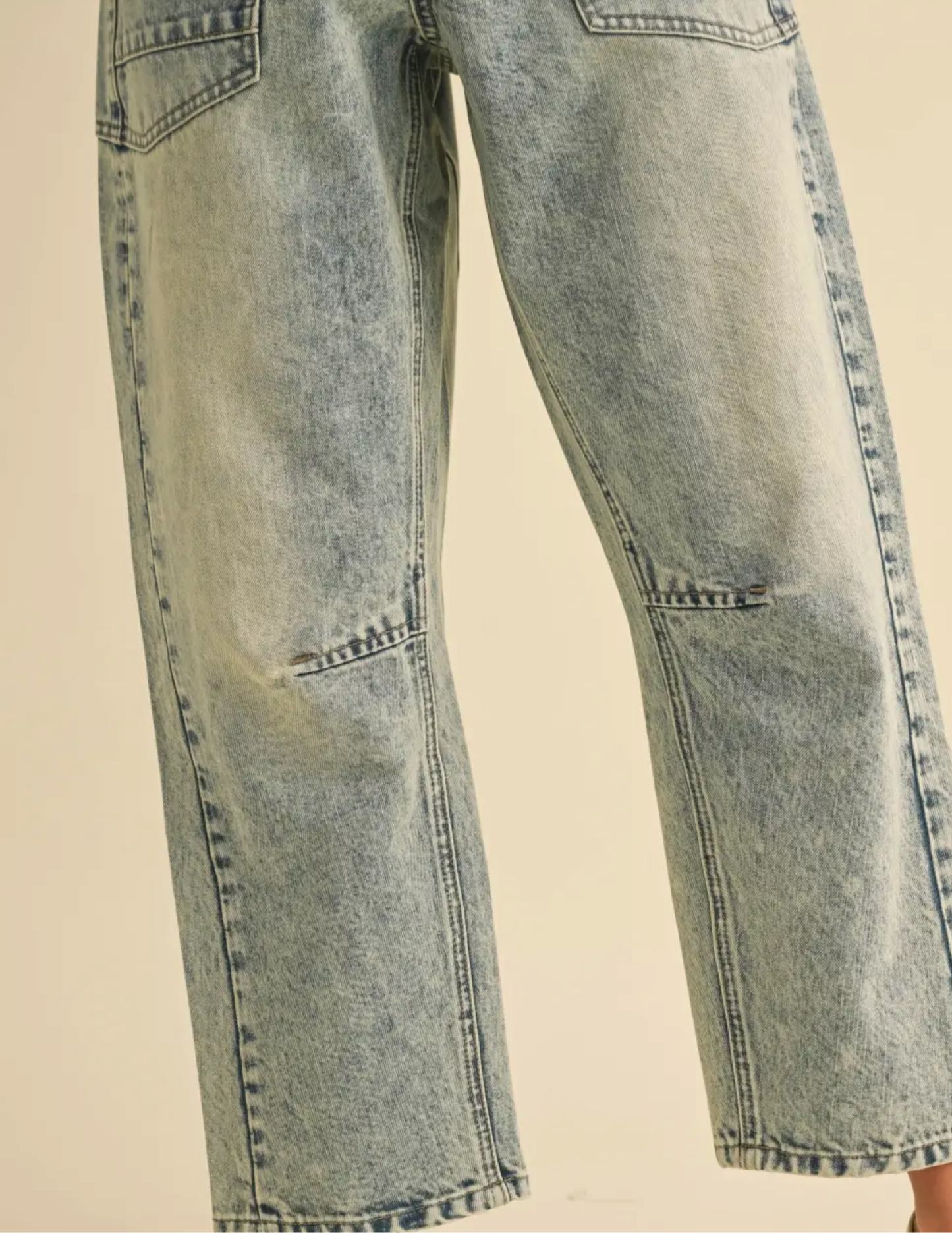 Washed Denim With Tie - Tres Chic Boutique