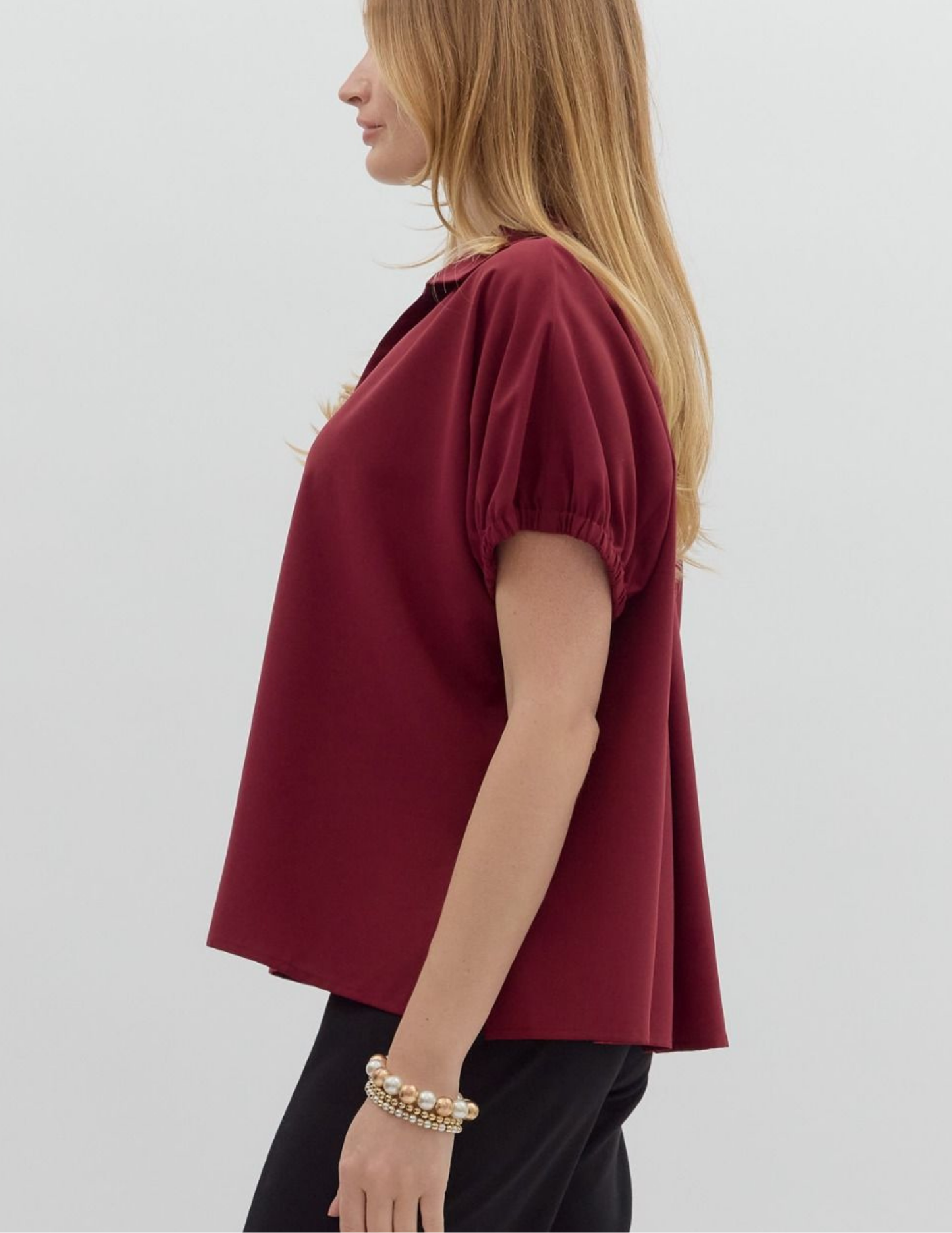 Solid Go To Tunic- Burgundy - Tres Chic Boutique