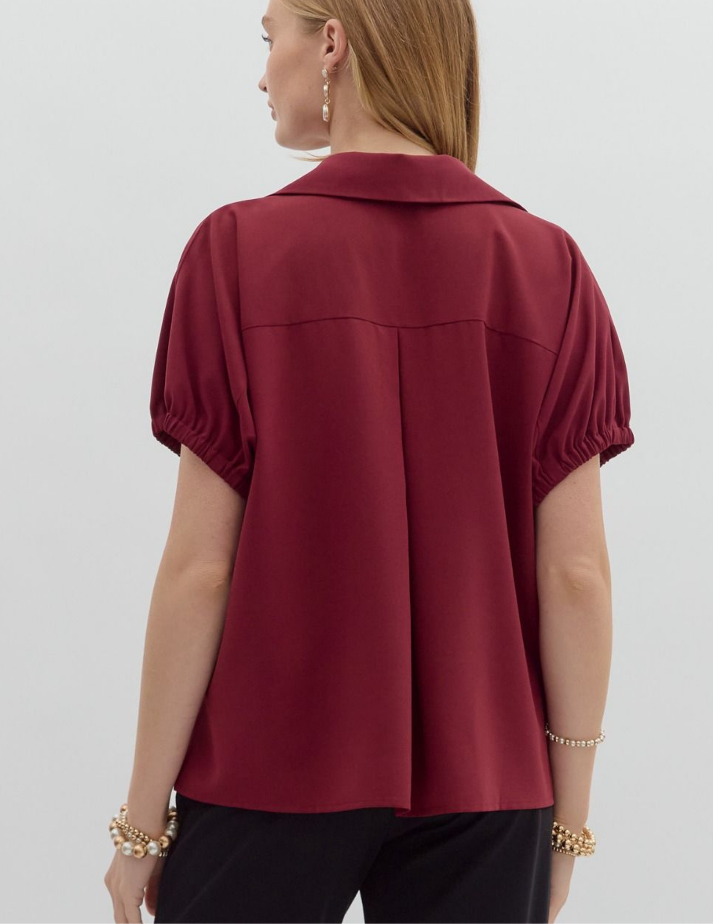 Solid Go To Tunic- Burgundy - Tres Chic Boutique