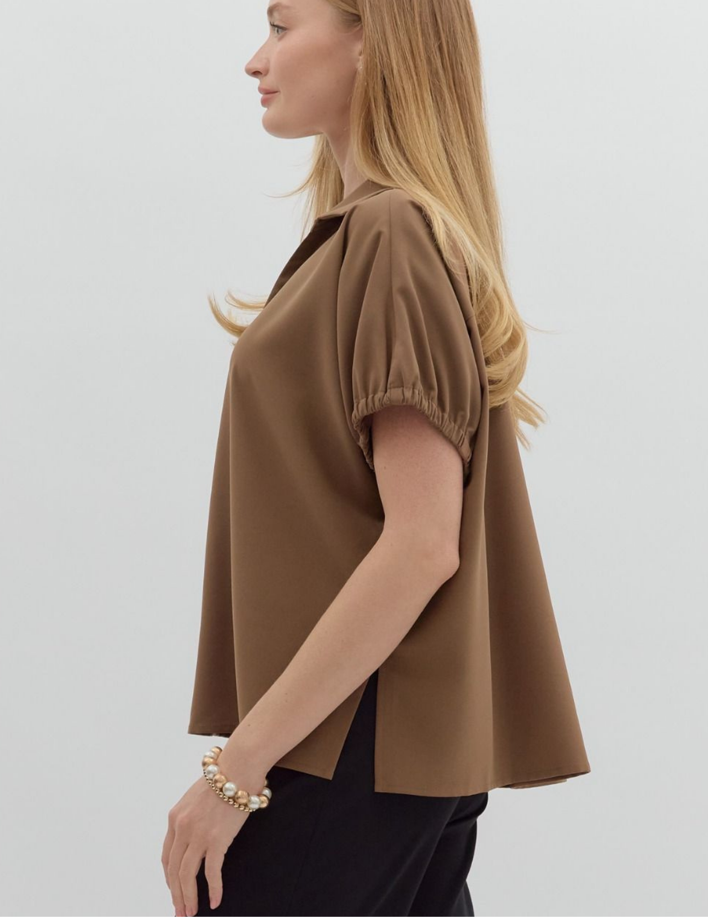 Solid Go To Tunic- Mocha - Tres Chic Boutique