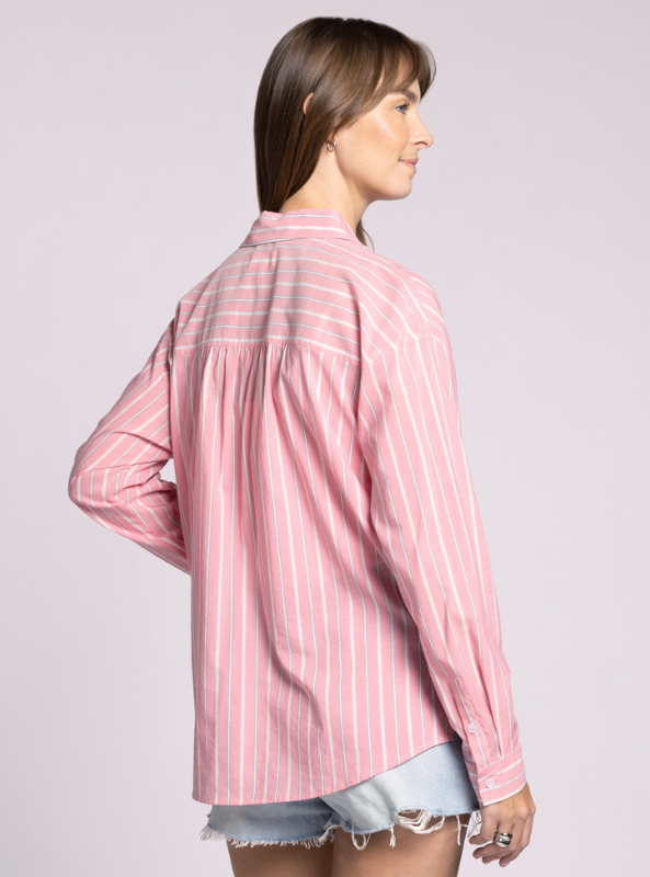 Liliana Shirt- Strawberry - Tres Chic Boutique