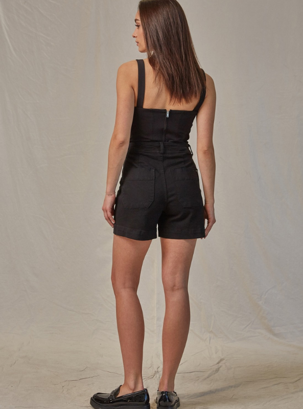 Black Super High Rise Shorts